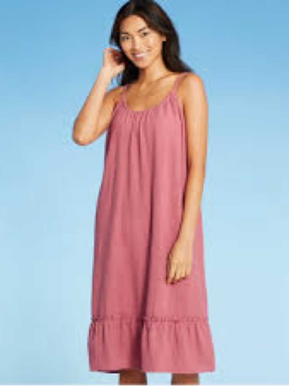 NWT Kona Sol Rosewood Sleeveless Swim Coverup Slip. Size M